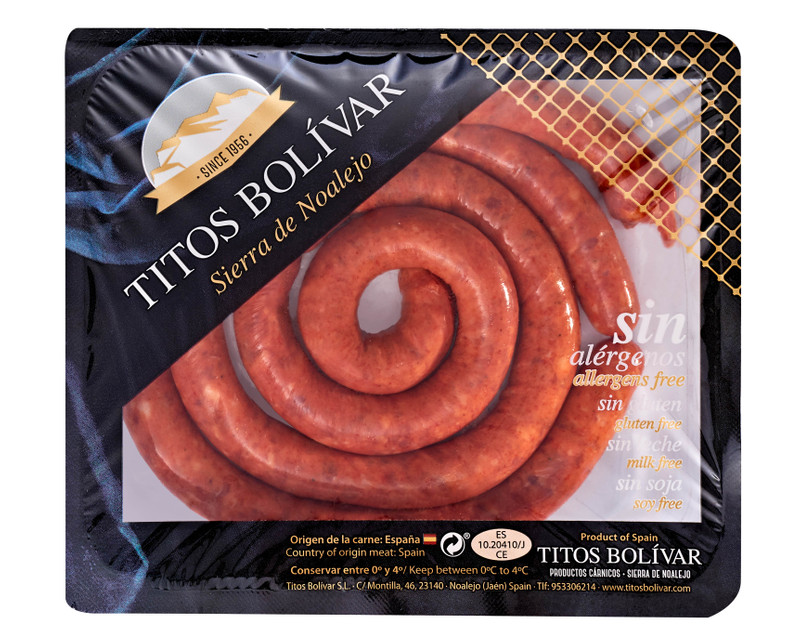 Chorizo fino o longaniza 330gr. aprox