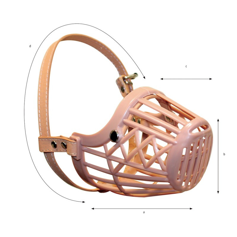 Bozal plástico, Nº1, color marrón.